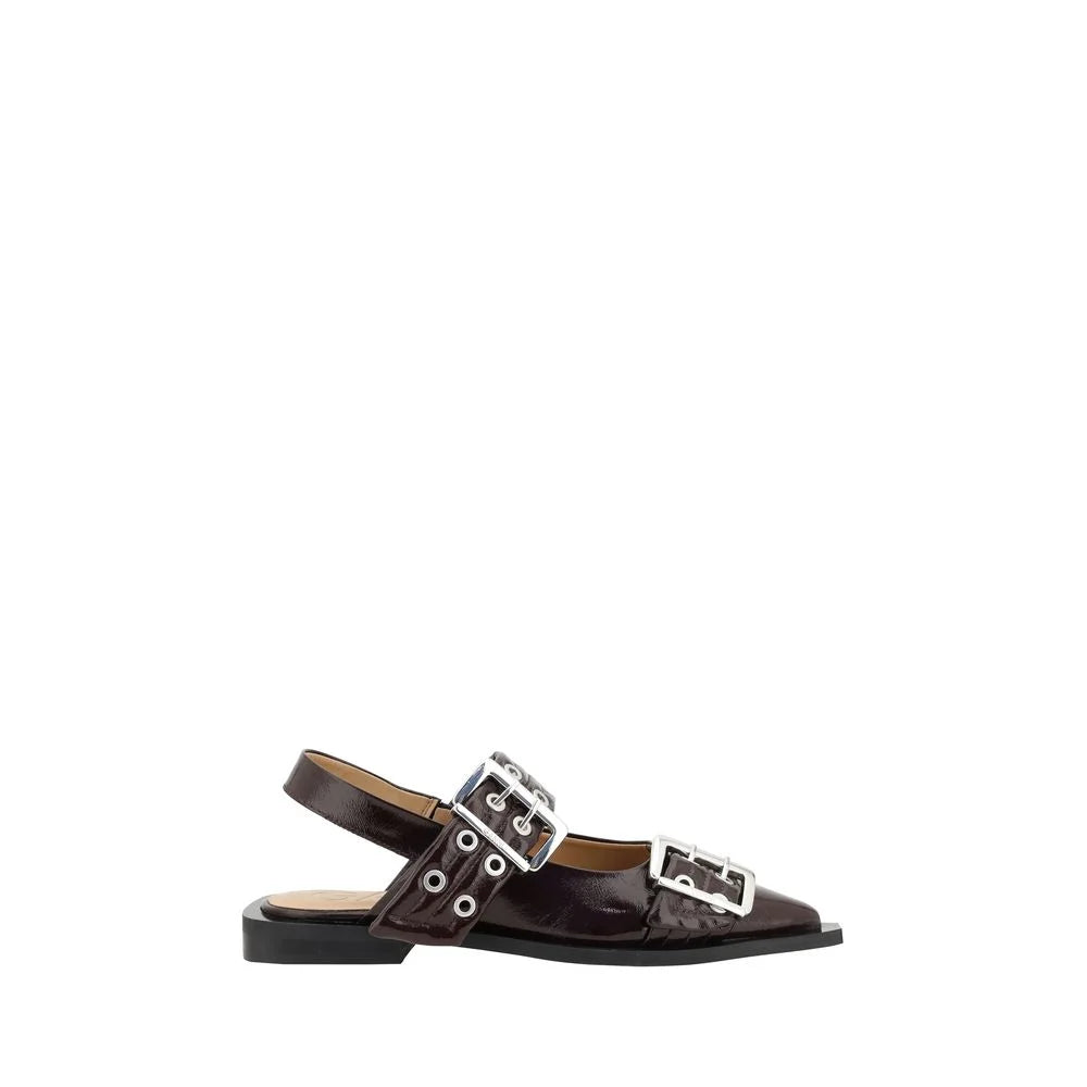 Ganni Buckle Ballerinas - Flats