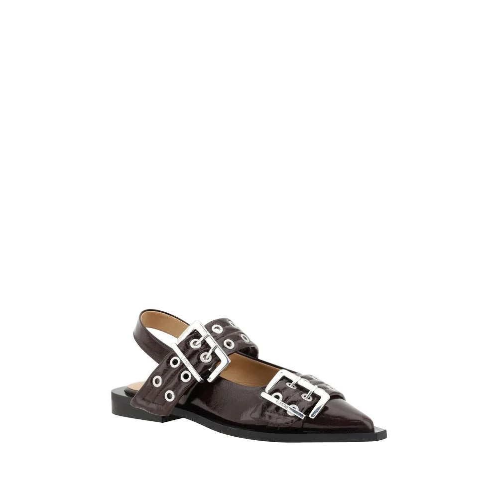 Ganni Buckle Ballerinas - Flats