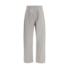 Ganni Gray Cotton Casual Pants - Trousers