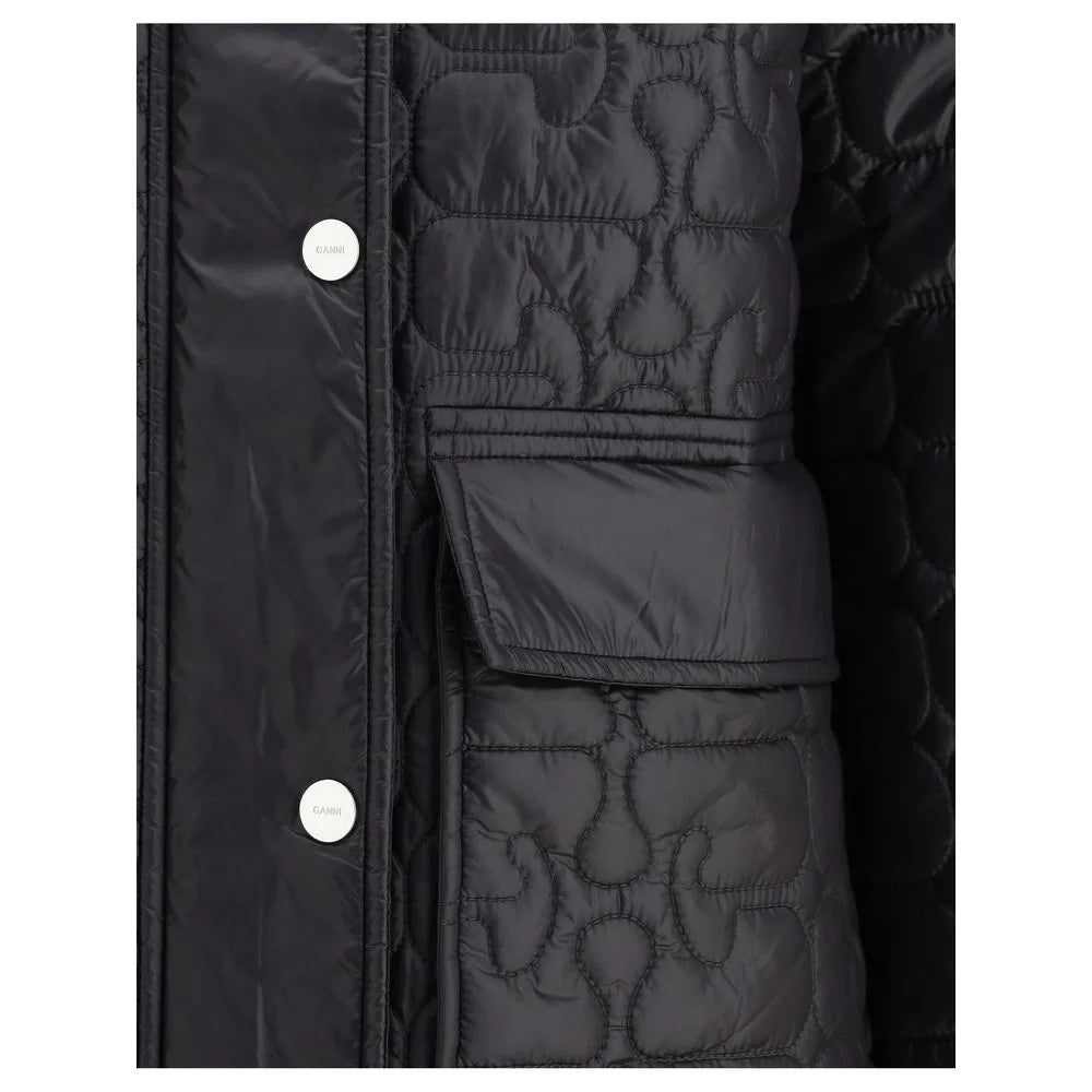 Ganni Gray Nylon Coat - XXS/XS