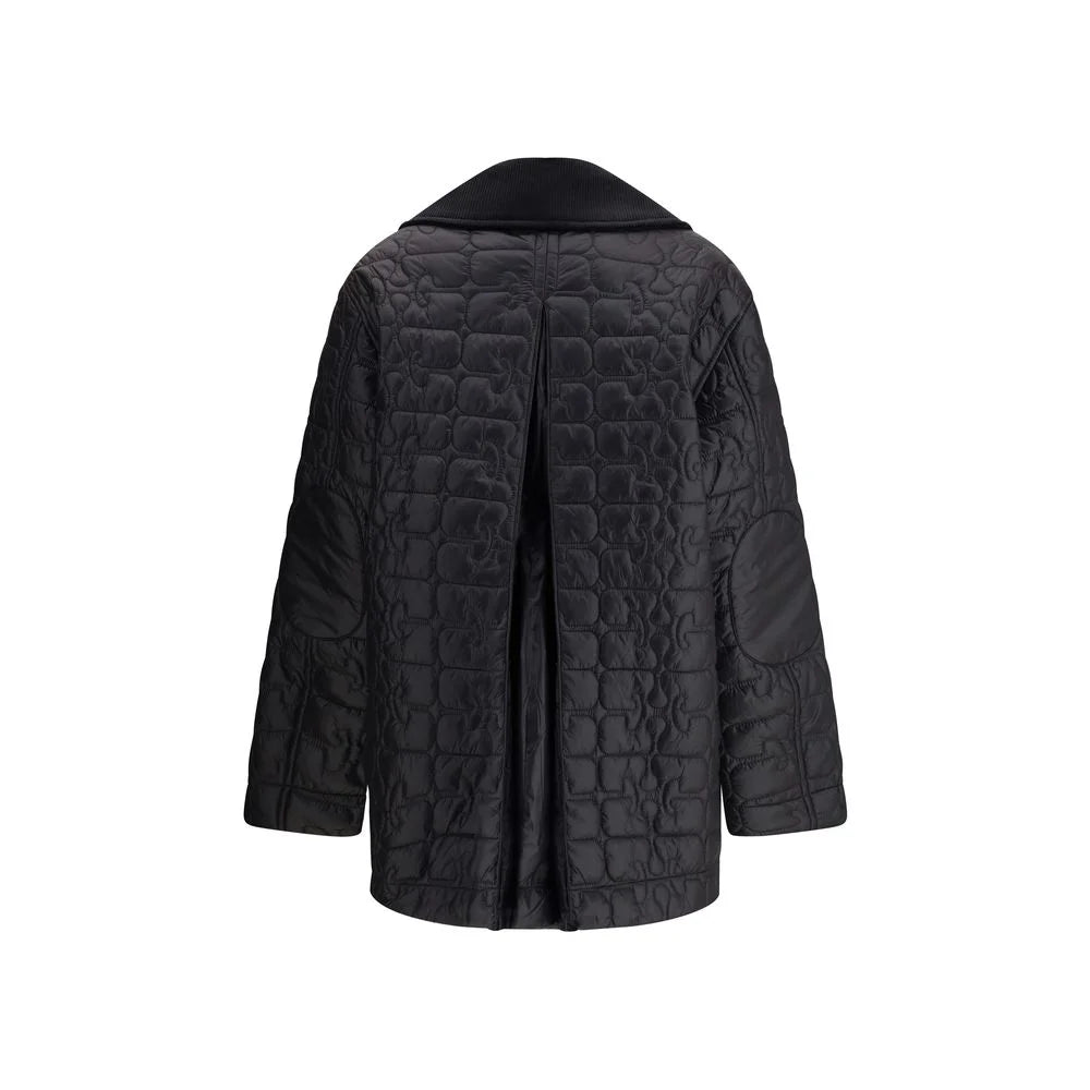 Ganni Gray Nylon Coat - XXS/XS