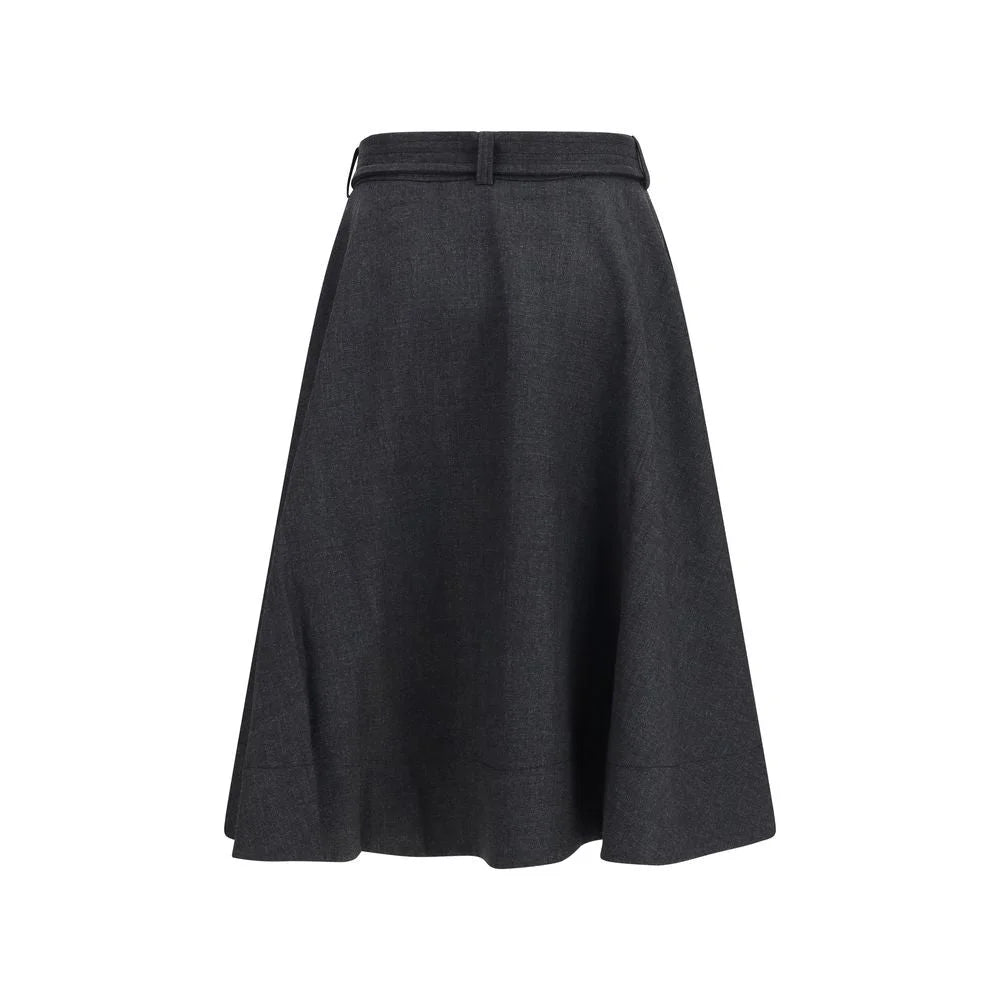 Ganni Grauer Rock aus recyceltem Polyester - IT42 | L