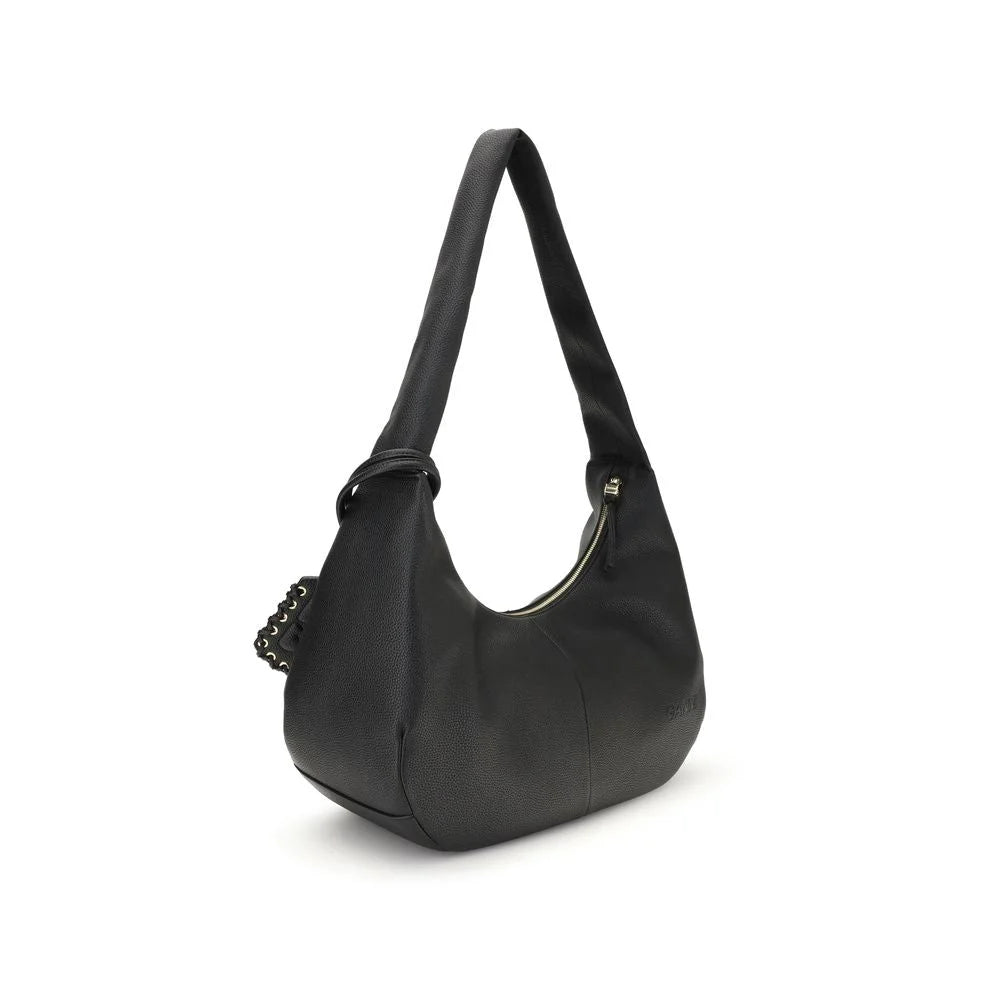 Ganni Leather hobo Shoulder Bag - Hobo Bags