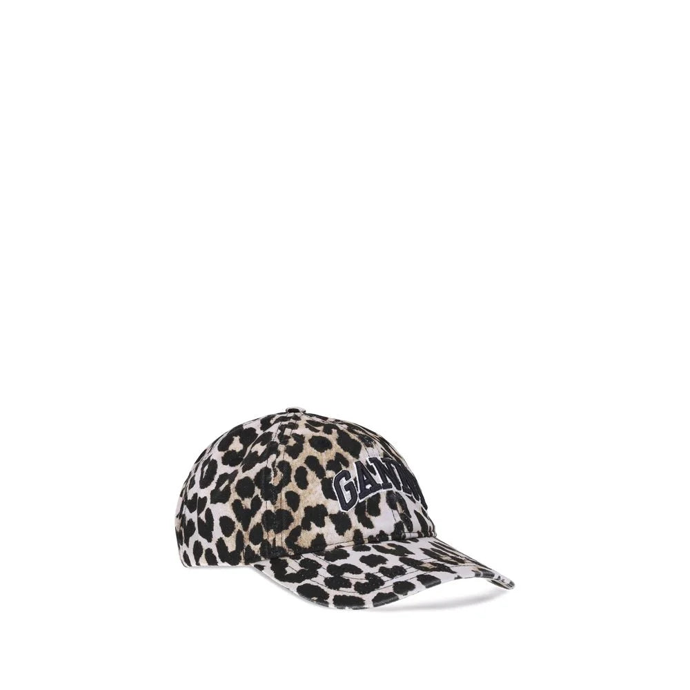 Ganni Leopard Baseball Hat - UNI - Baseball Caps