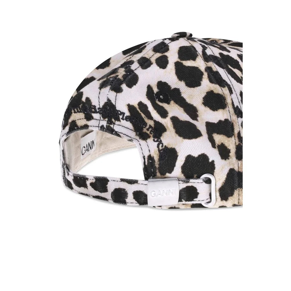 Ganni Leopard Baseball Hat - UNI - Baseball Caps