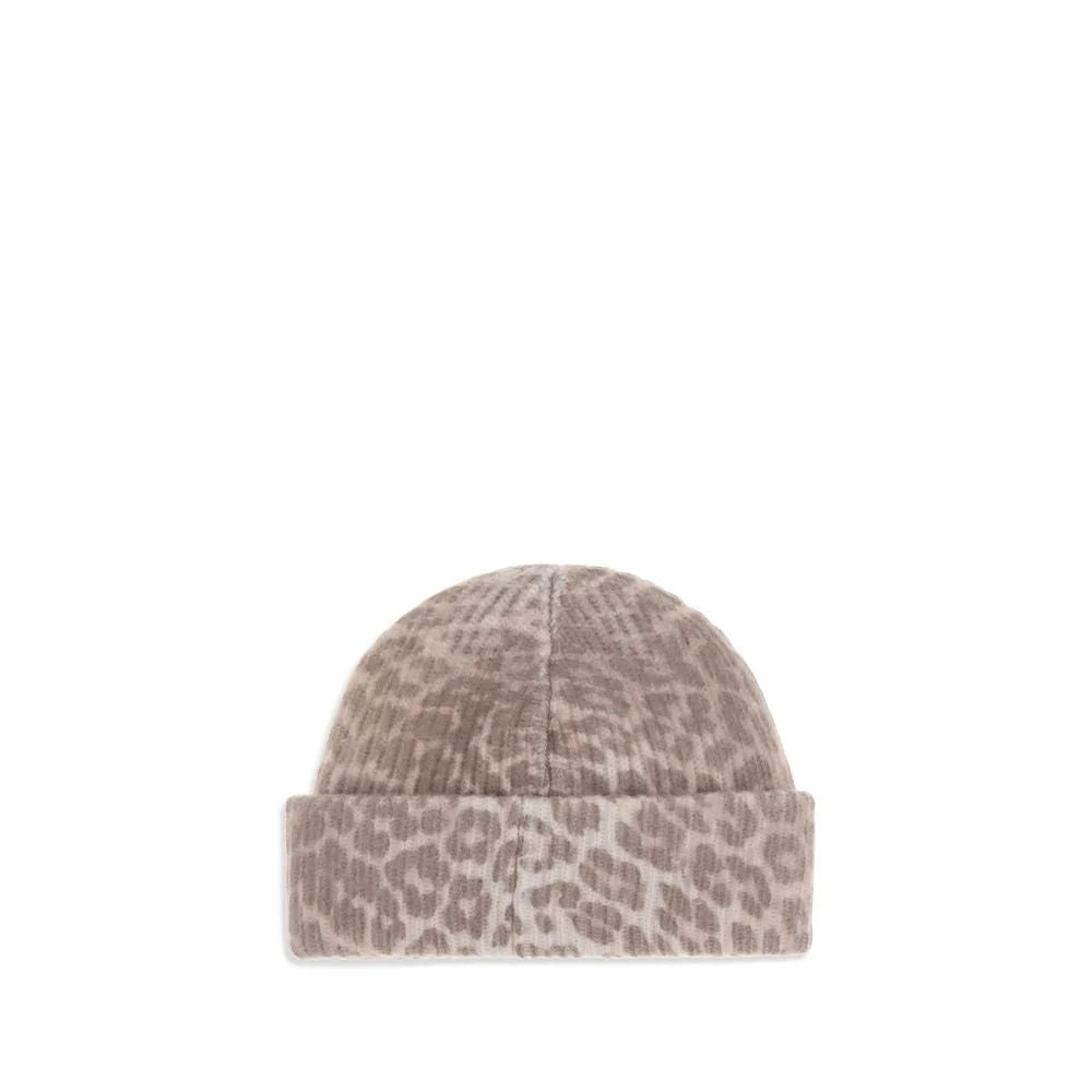 Ganni Leopard beanie Hat - UNI - Beanies