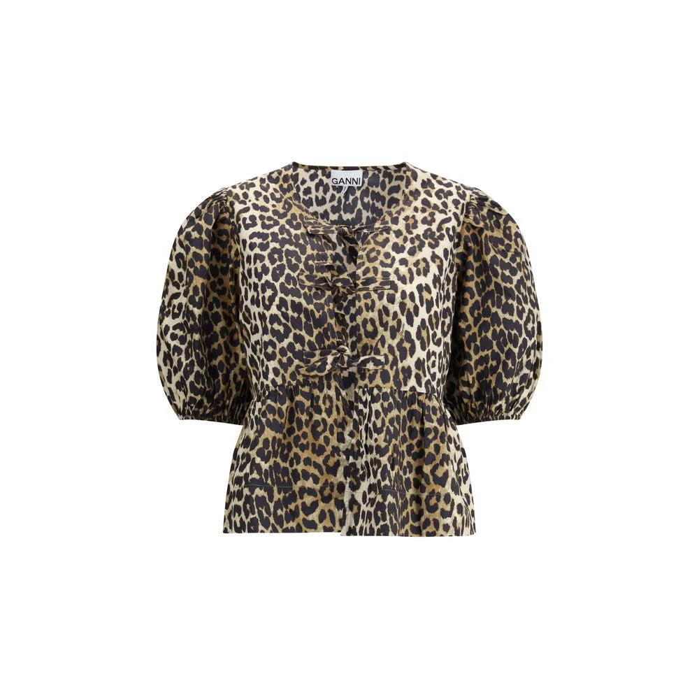 Ganni Leopard cotton Shirt - IT38 | S