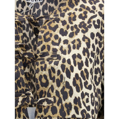 Ganni Leopard cotton Shirt - IT38 | S - Shirts