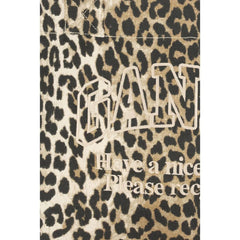 Ganni Leopard Print Tote Bag