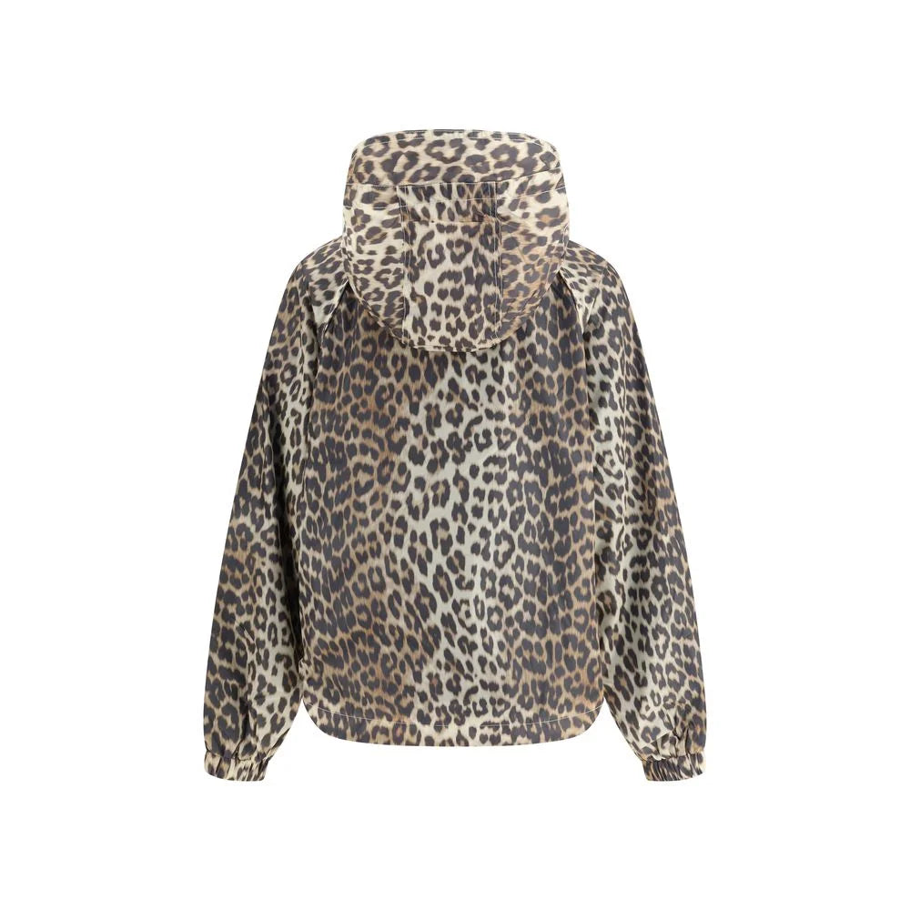 Ganni Leopard raincoat Jacket - Rain Coats