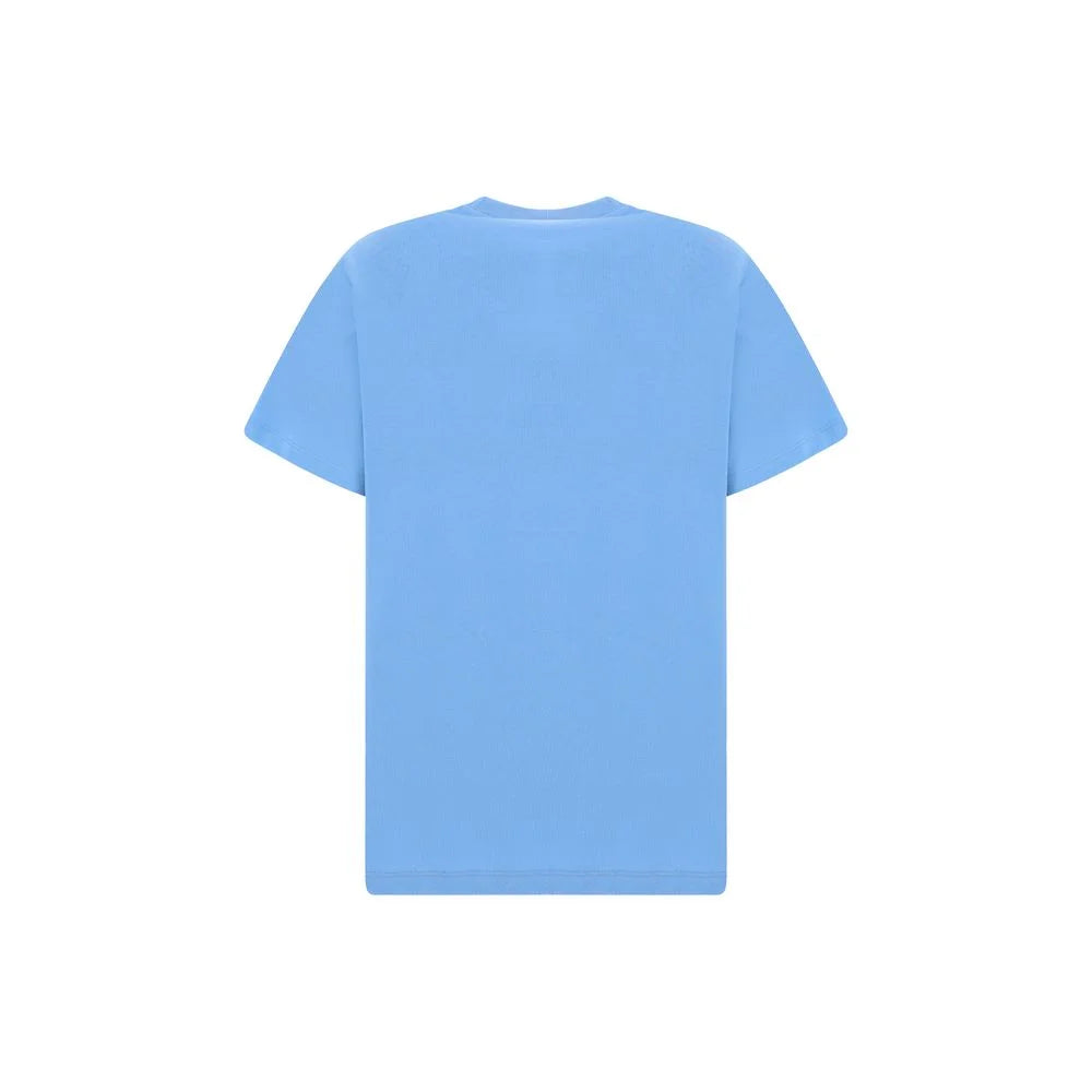Ganni Light Blue Cotton T-Shirt