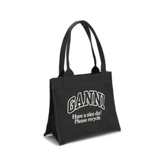 Ganni Logo canvas Tote Bag - Tote Bags