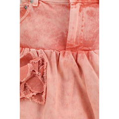 Ganni Multicolor Cotton Mini Skirt