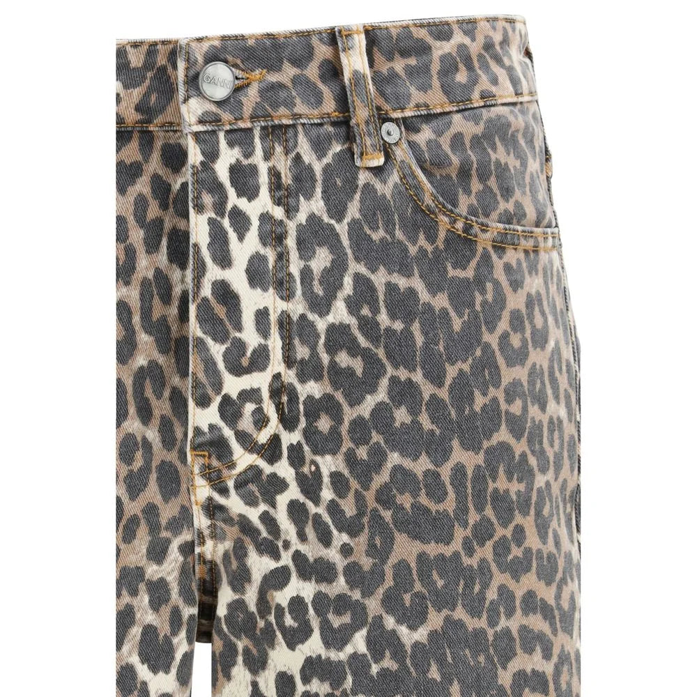 Ganni Multicolor Cotton Relaxed Fit Jeans - 27