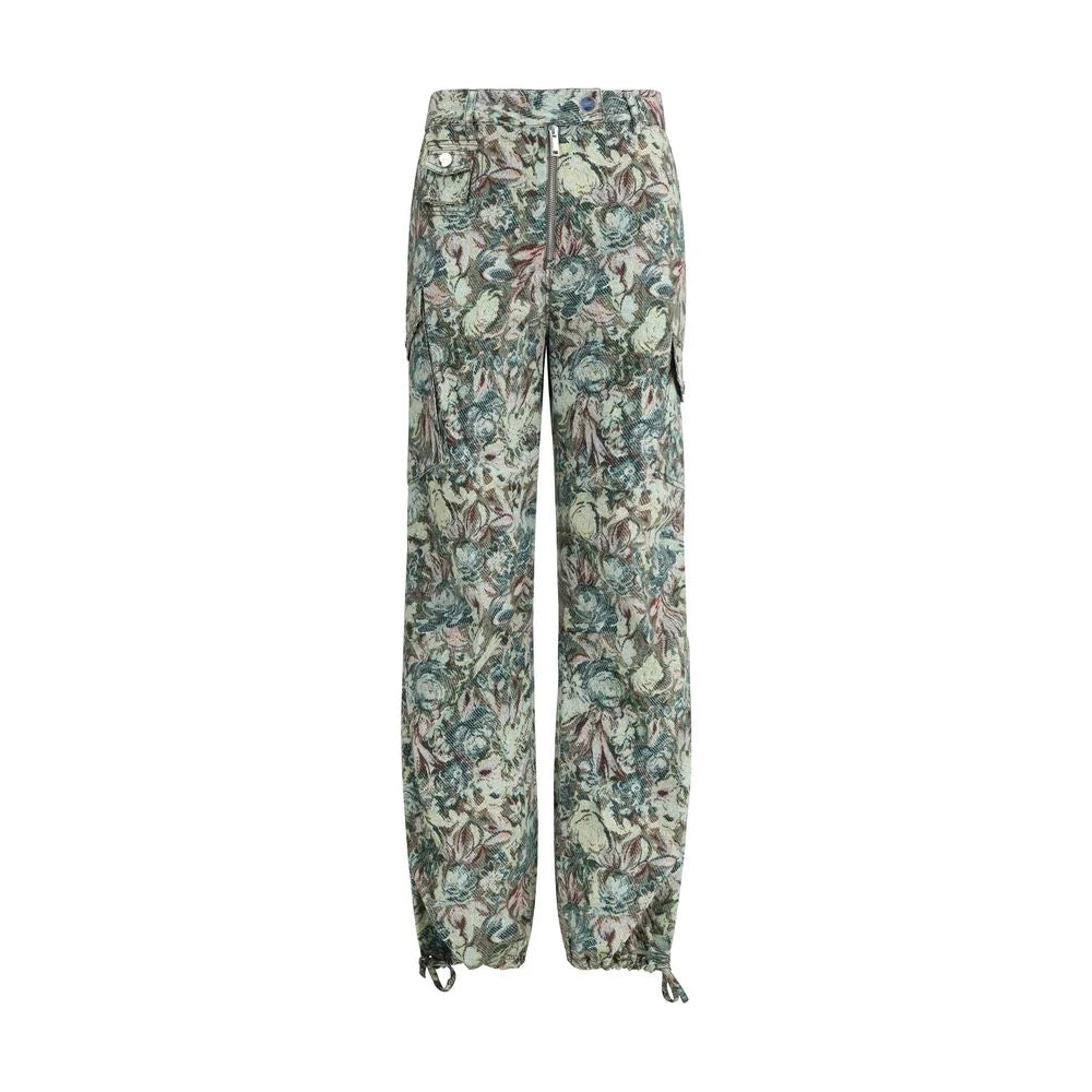 Ganni Printed Stretched Cotton Pants - IT36 | XS - Trousers