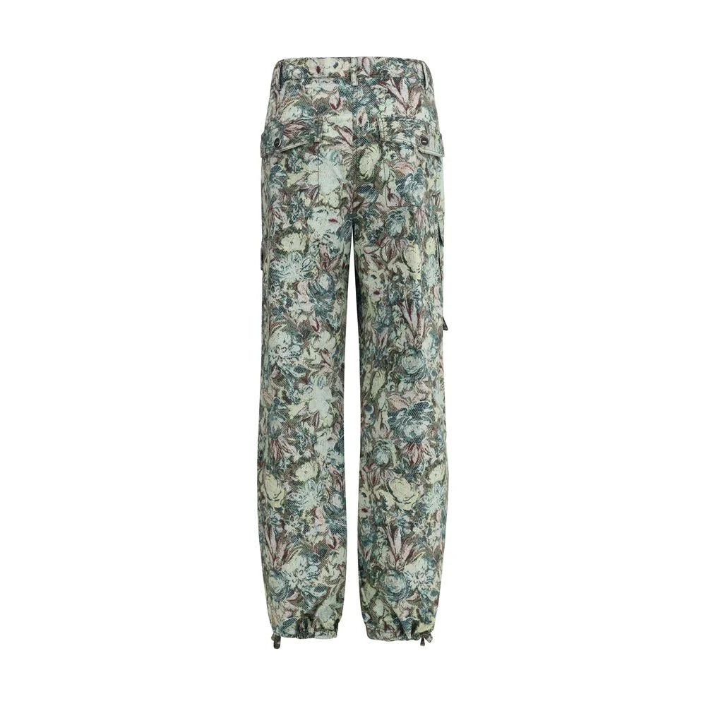 Ganni Printed Stretched Cotton Pants - IT36 | XS - Trousers