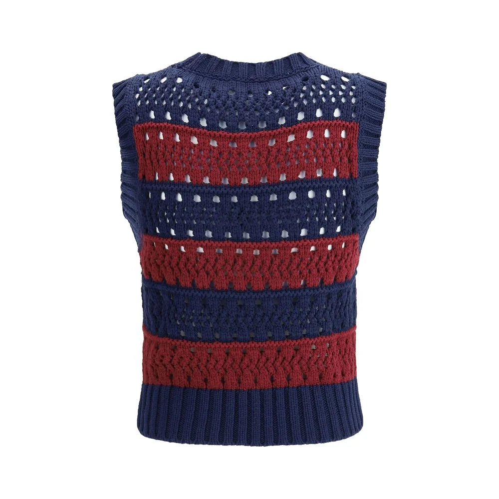 Ganni Striped Vest - M