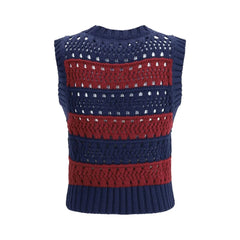 Ganni Striped Vest - M