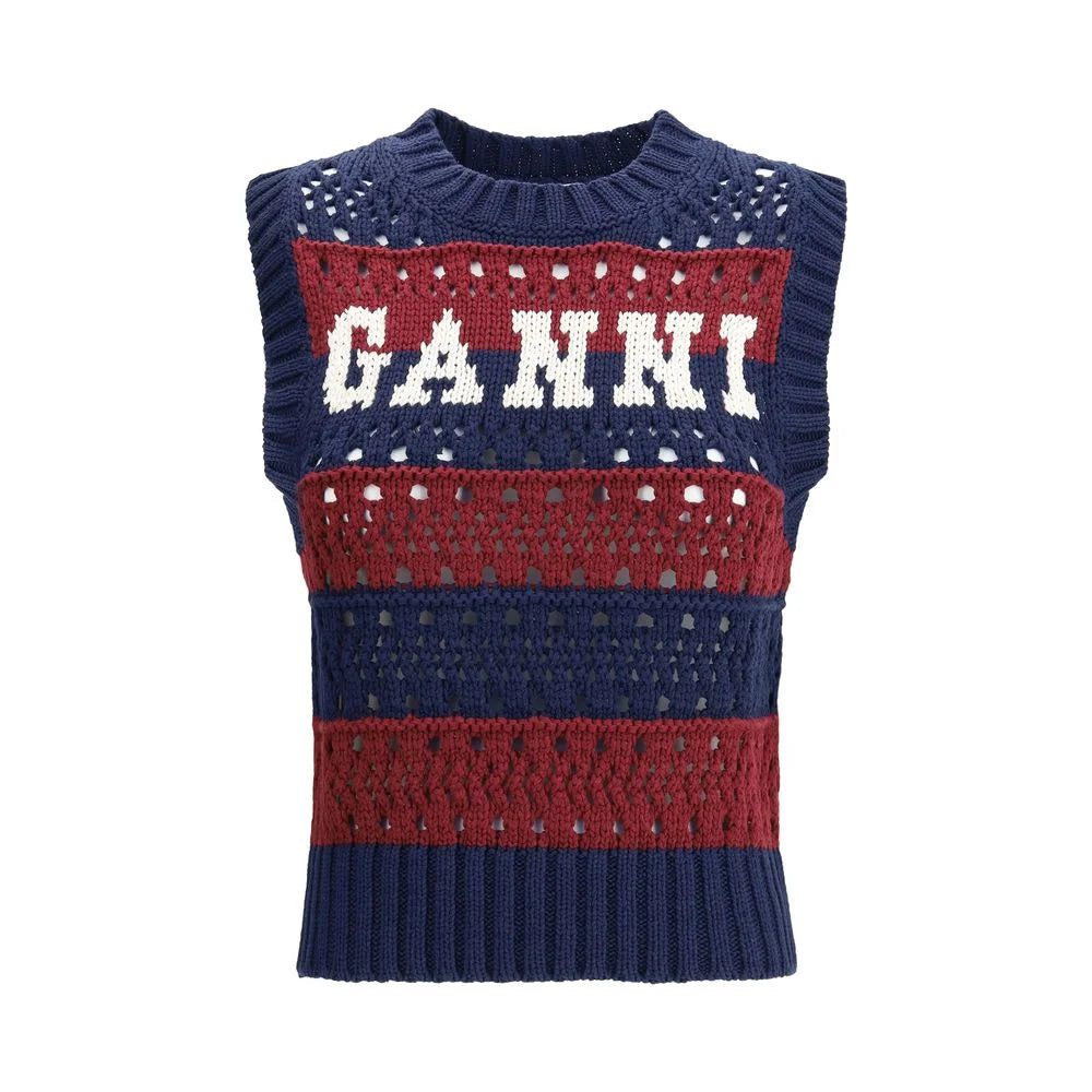 Ganni Striped Vest - M