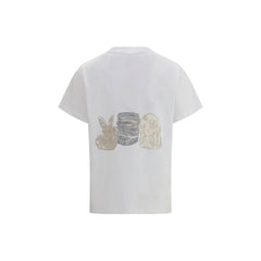 Ganni White Cotton T-Shirt