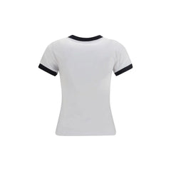 Ganni White Cotton T-Shirt - T-Shirts