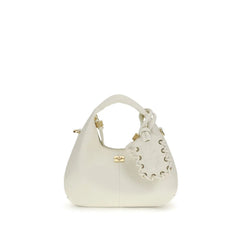 Ganni White Recycled Polyester Shoulder Bag