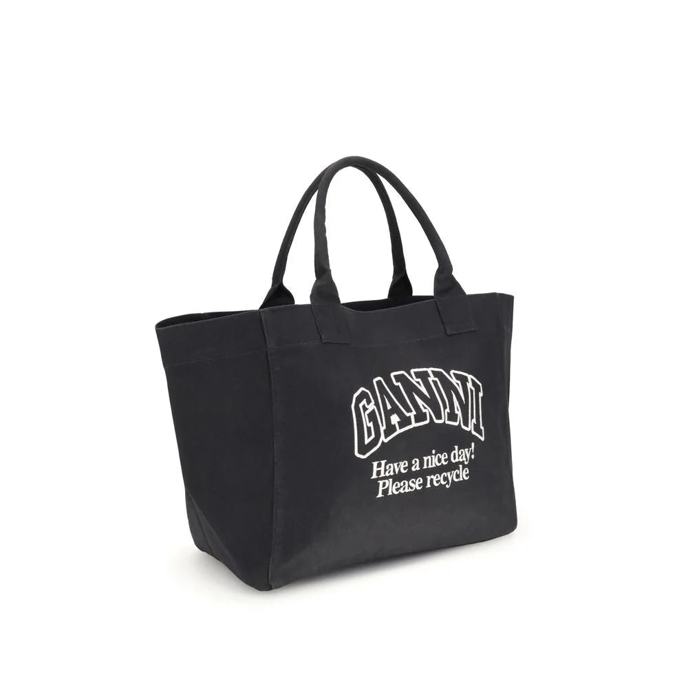 Ganni XXL Canvas Tote Bag - Shopper Bags