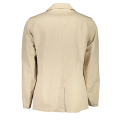 Gant Beige Cotton Men Jacket - S - Coats & Jackets
