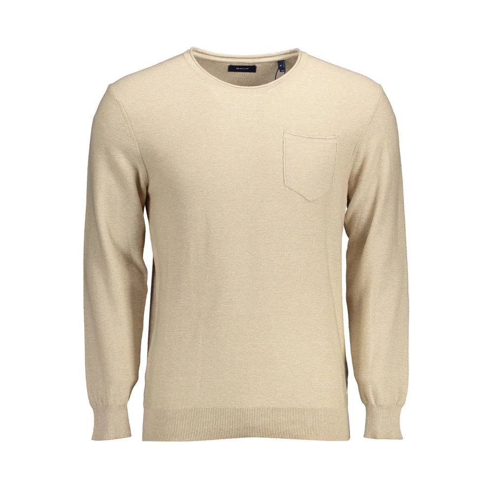 Gant Beige Cotton Men Sweater - Sweaters