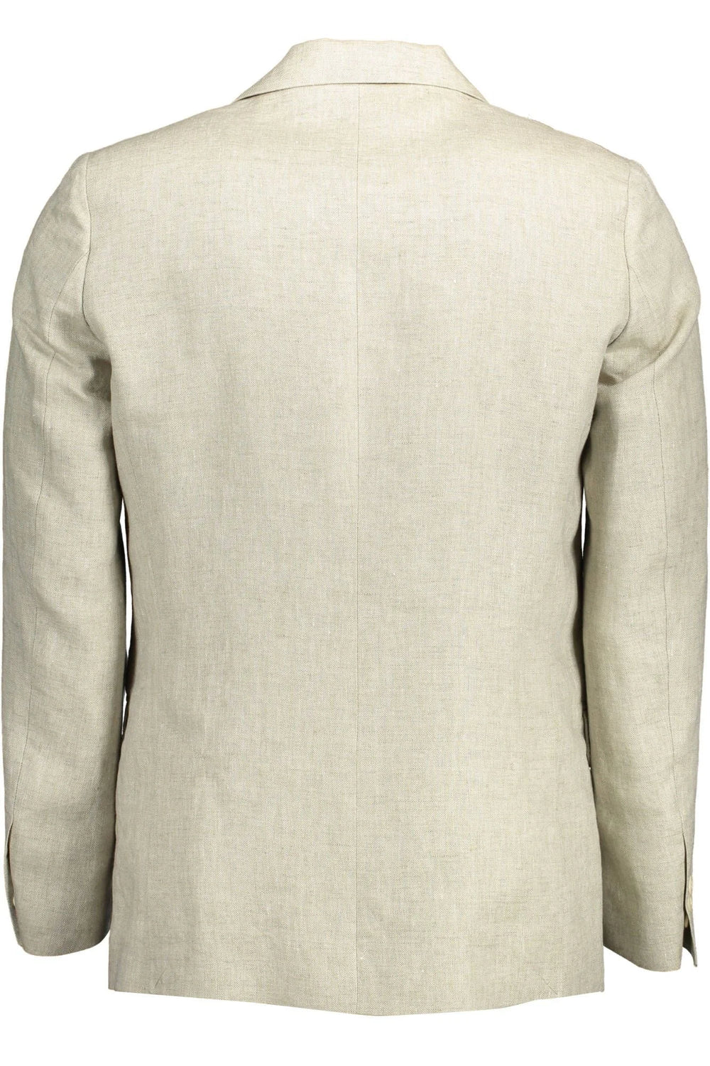 Gant Beige Linen Classic Jacket with Logo Detailing - IT52 | XL - Coats & Jackets