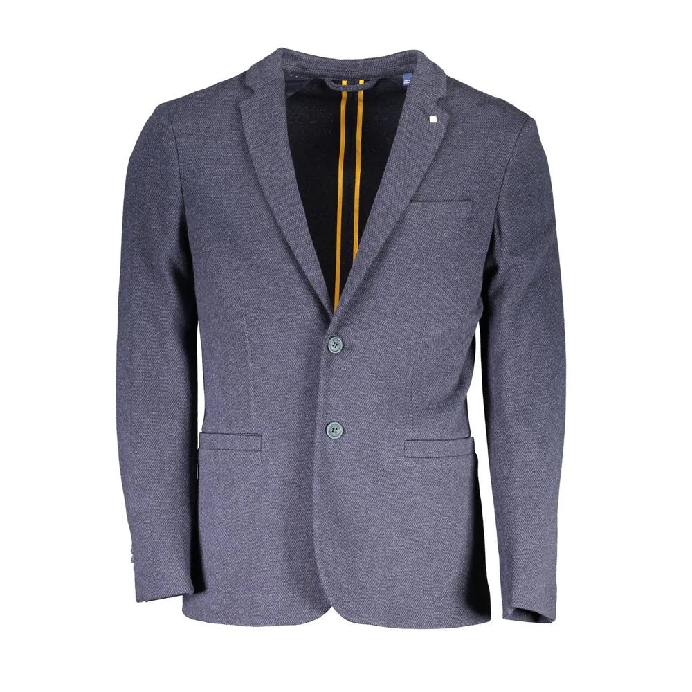 Gant Blue Cotton Jackets & Coat - IT48 | M