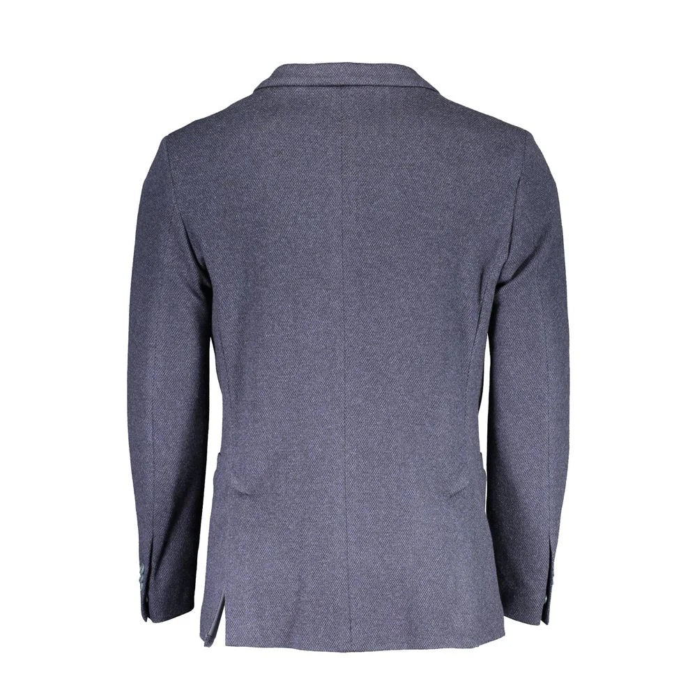 Gant Blue Cotton Jackets & Coat - IT48 | M