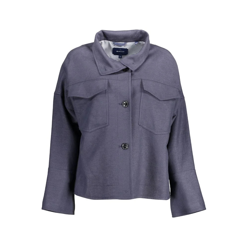 Gant Blue Cotton Jackets & Coat - S