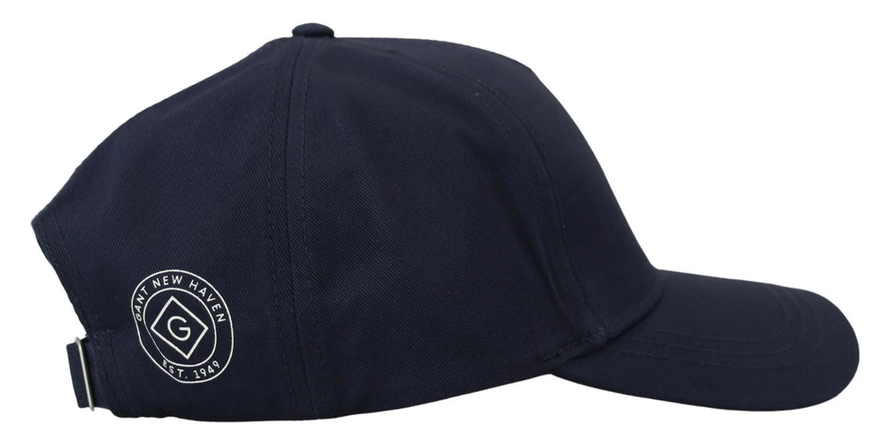 Gant Blue Cotton Logo Print Baseball Cap Casual Hat - Baseball Caps