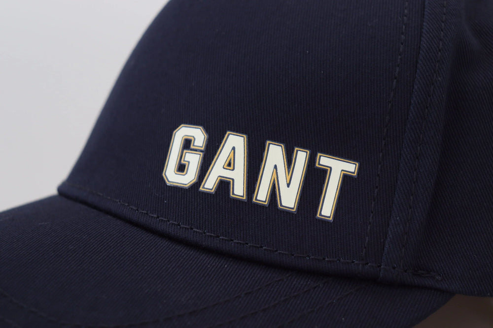 Gant Blue Cotton Logo Print Baseball Cap Casual Hat - Baseball Caps