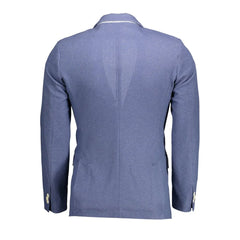 Gant Blue Cotton Men Jacket