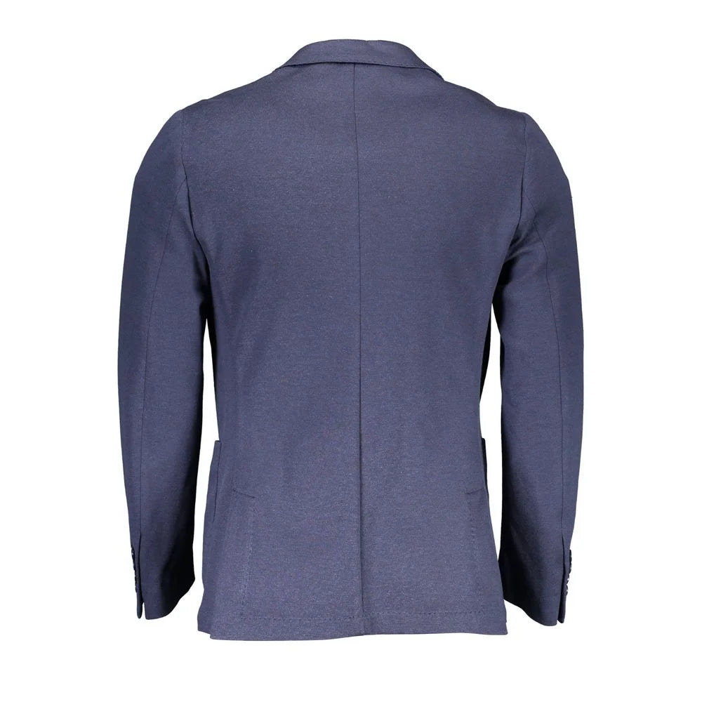 Gant Blue Cotton Men Jacket