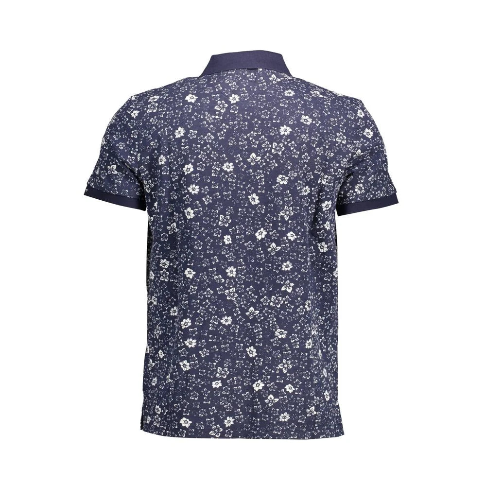 Gant Blue Cotton Men Polo Shirt - Polos