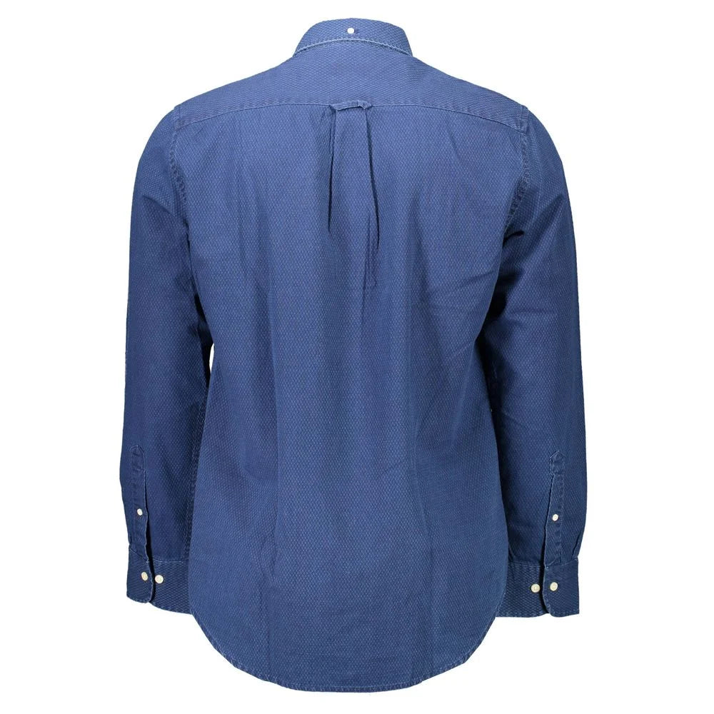 Gant Blue Cotton Men Shirt - S - Shirts