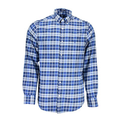 Gant Blue Cotton Men Shirt - S - Shirts