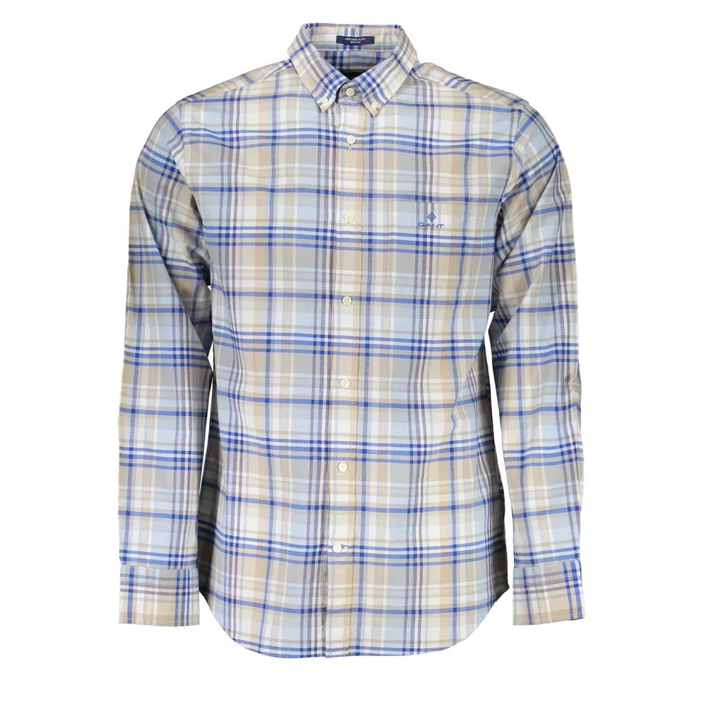 Gant Blue Cotton Shirt - S