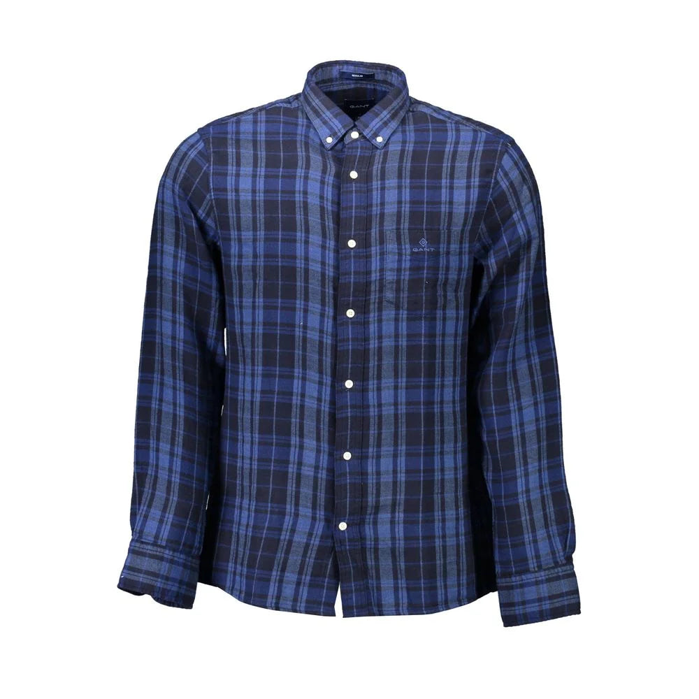 Gant Blue Cotton Shirt - S