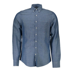 Gant Blue Cotton Shirt - S