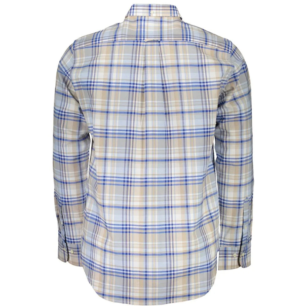 Gant Blue Cotton Shirt - S