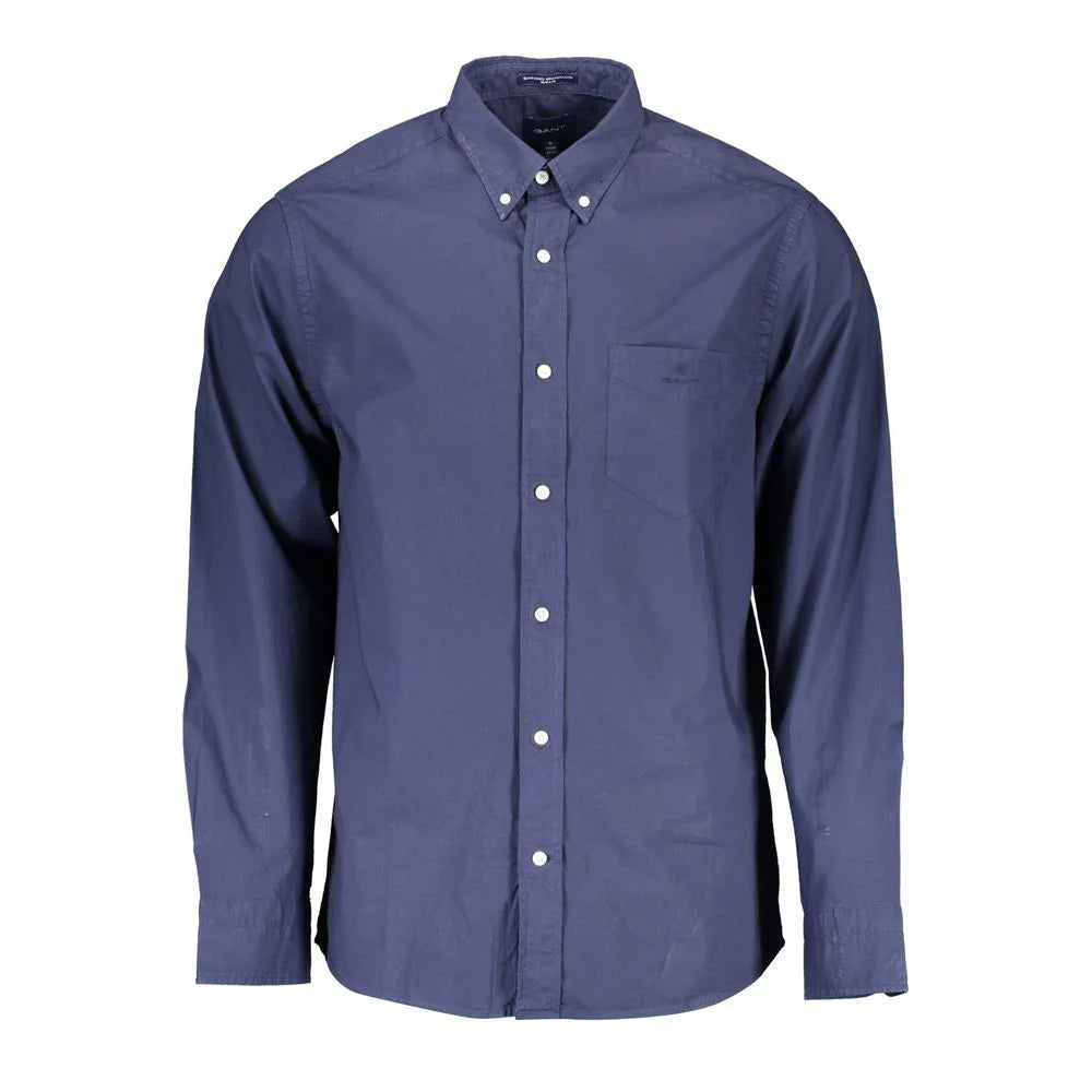 Gant Blue Cotton Shirt - S - Shirts