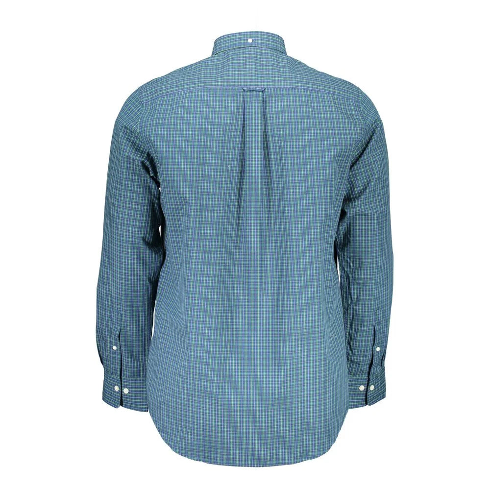 Gant Blue Cotton Shirt - S - Shirts