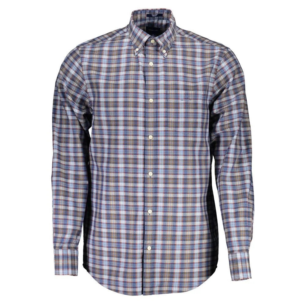 Gant Blue Cotton Shirt - S - Shirts