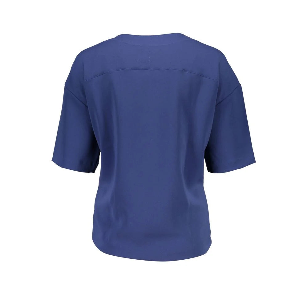 Gant Blue Cotton Unisex T-Shirt - 34