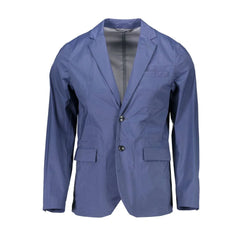 Gant Blue Nylon Men Jacket - IT50 | L - Coats & Jackets