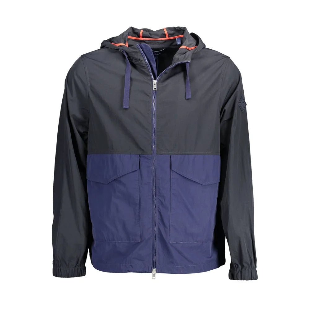 Gant Blue Polyamide Men Jacket - S - Sport Jackets